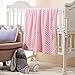 CREVENT Cozy Soft and Warm Sherpa Baby Blanket for Infant Toddler's Crib Cot Stroller Gift for Baby Girls All Season Use(30