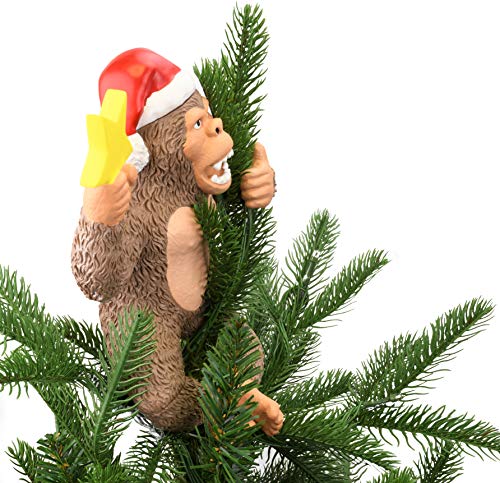 Tree Buddees King Kong Climbing The Tree Funny Christmas Tree Topper - Large 10" #TOP4