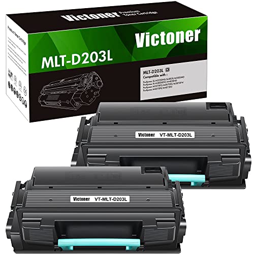 Victoner Compatible Toner Cartridge Replacement For Samsung 203L Mlt D203L Mlt-D203L Mltd203L Proxpress M3320Nd M3870Fw M4020Nd M3370Fd M3820Dw M4070Fr M4070Fx Printer (Black, 2-Pack) #TOP2