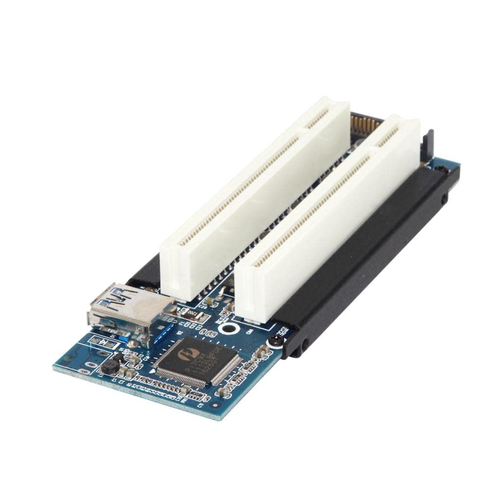 SAI INDER KALA Lifestyle PCI-E Express X1 to Dual PCI Riser Extender Card Adapter with USB 3.0 Cable No Drivers Required