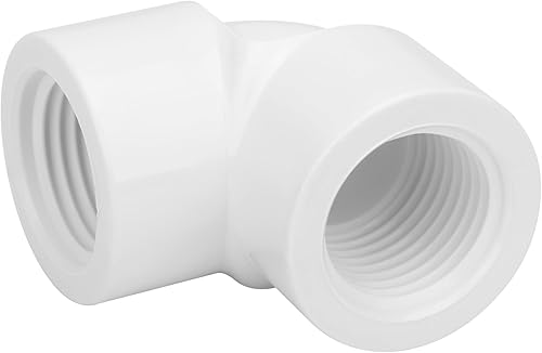 Miniatura 5 de Paquete de 10 conectores SCH40 SCH40 de rosca hembra doble hembra de 90 grados de rosca hembra de 12 pulgada F a F roscado de 90 grados, adaptador