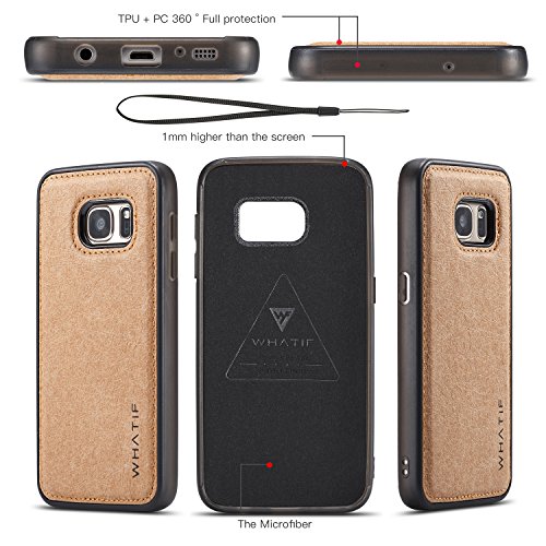 Capa Dfly-US para Galaxy S7, capa para Galaxy S7, capa de papel kraft premium à prova d'água DIY gr