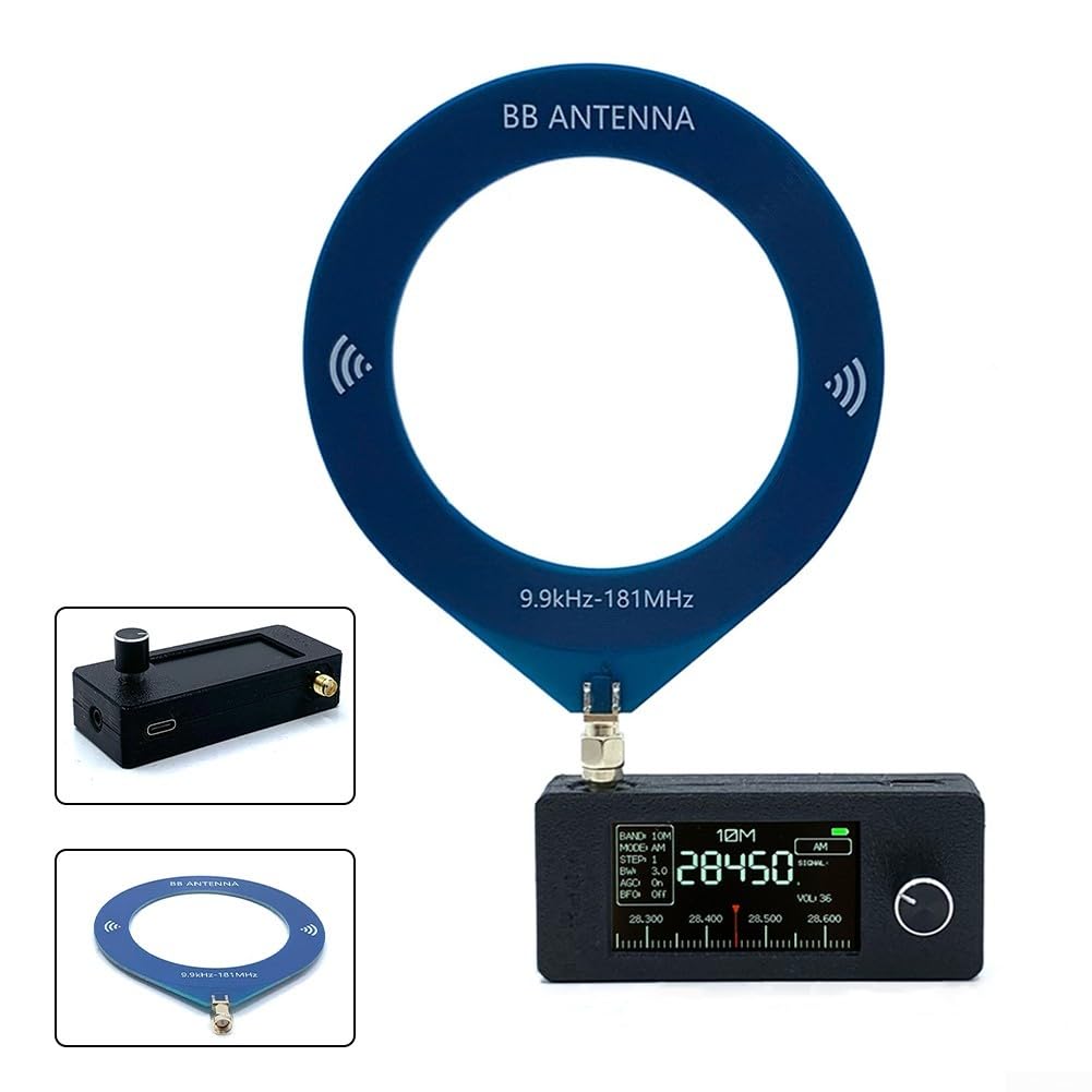Radio SI4732, radio tascabile da 0,5-108 MHz, batteria da 800 mAh, ricevitore radio portatile a banda completa, per campeggio, escursionismo o uso quotidiano
