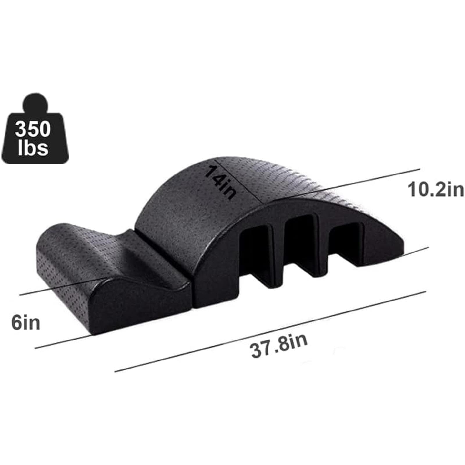 Correcteur De Colonne Vertébrale Pilates, Table De Massage Pilates Yoga Wedge, Correcteur De Colonne Vertébrale en Mousse d'arc EPP Détachable, pour Soulager Les Maux De Dos