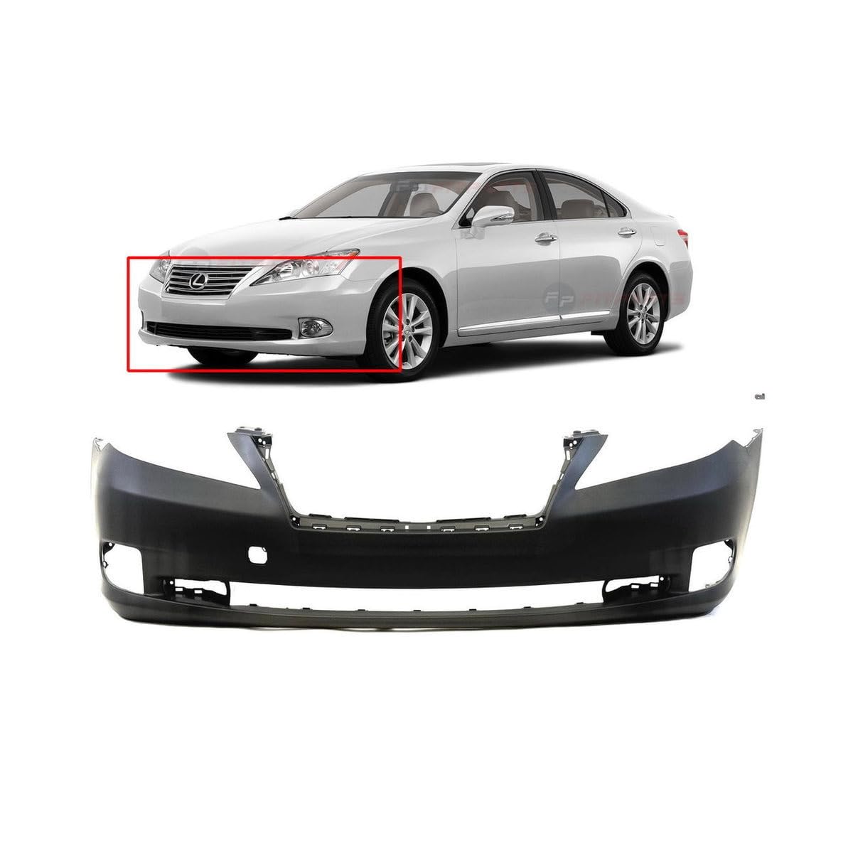 FitParts Compatible with Lexus ES350 2010–2012 Front Bumper Cover