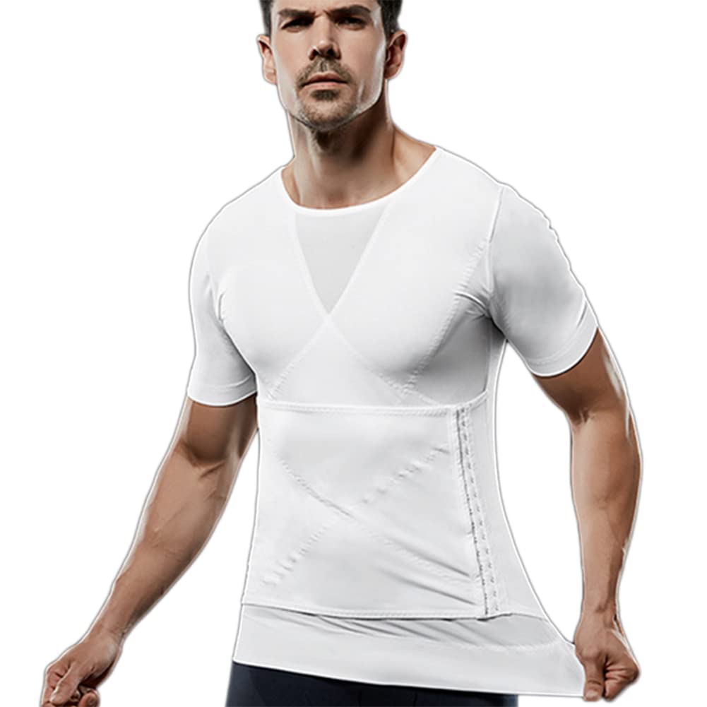 Adelgazantes Chaleco Deportivo Compresión Camiseta Interior Deportiva, Faja Moldeadora y de Abdomen para Hombre Fajas Reductores Camisas