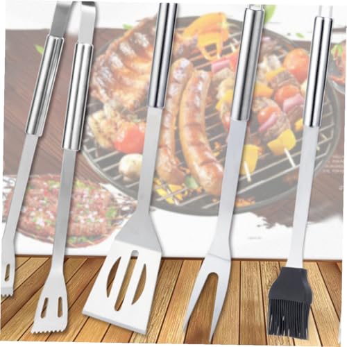 Set de 5 piezas para barbacoa en acero inoxidable miniatura 2