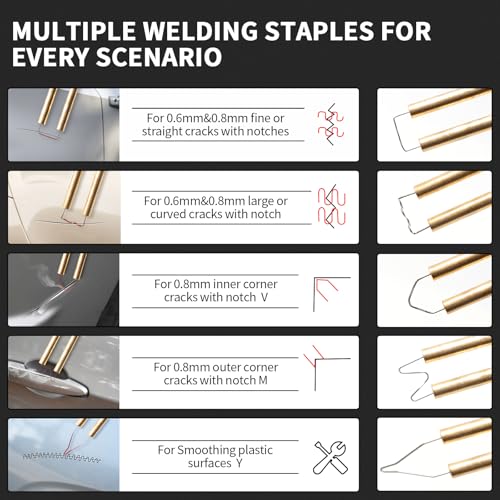 KAEFUYS 170W 220V Plastic Welding Kit Plastic Welder Gun 805Pcs Hot Staples Welding Repairing Machine for Car Bumper Plastic Crack Repair 4 KAEFUYS 170W 220V Plastic Welding Kit Plastic Welder Gun 805Pcs Hot Staples Welding Repairing Machine for Car Bumper Plastic Crack Repair - Image 4