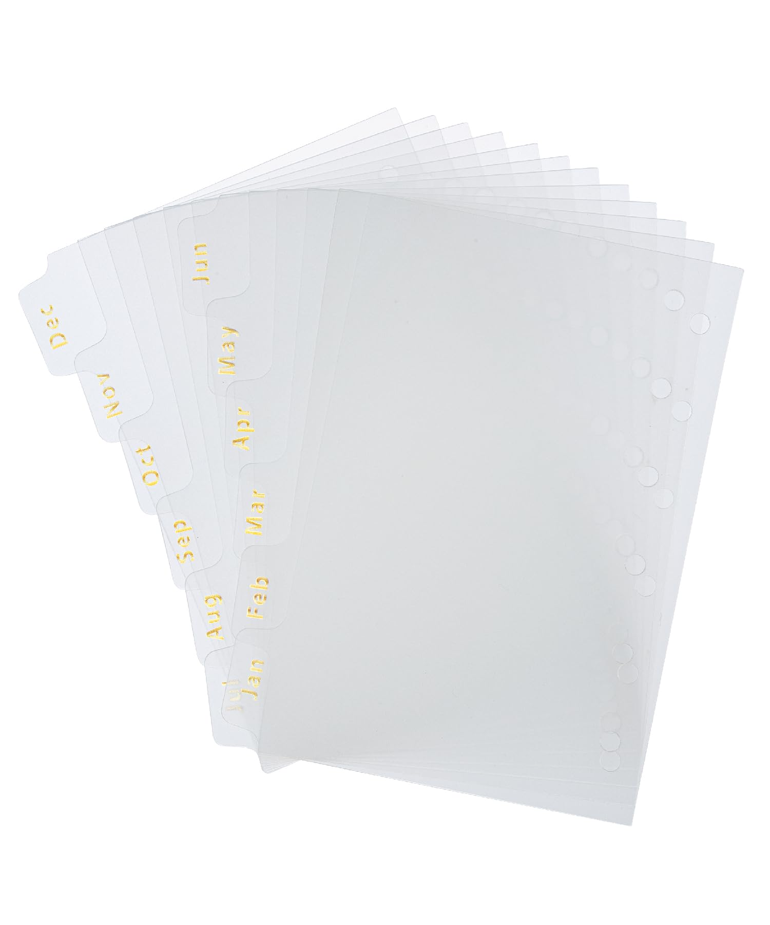Mr. Pen- Monthly Dividers for Planner, 12pcs, 4.7"x3.1", Monthly Tabs for 6 Ring Binders, Month Tabs, Monthly Binder Dividers with Tabs 12 Months, 12