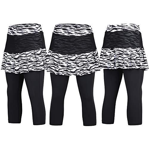 Image of ANIVIVO Skirted Legging for Women, Yoga Legging with Skirts &Women Tennis Leggings Clothes Pockets
