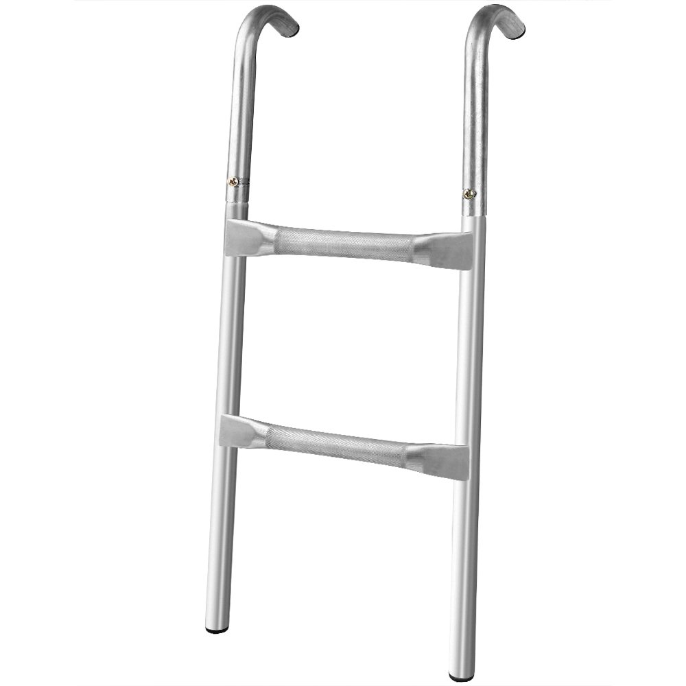 Deuba Scaletta per Trampolino da Giardino 2 o 3 Gradini Resistente ai Raggi UV Scala di Accesso per Tappeto Elastico