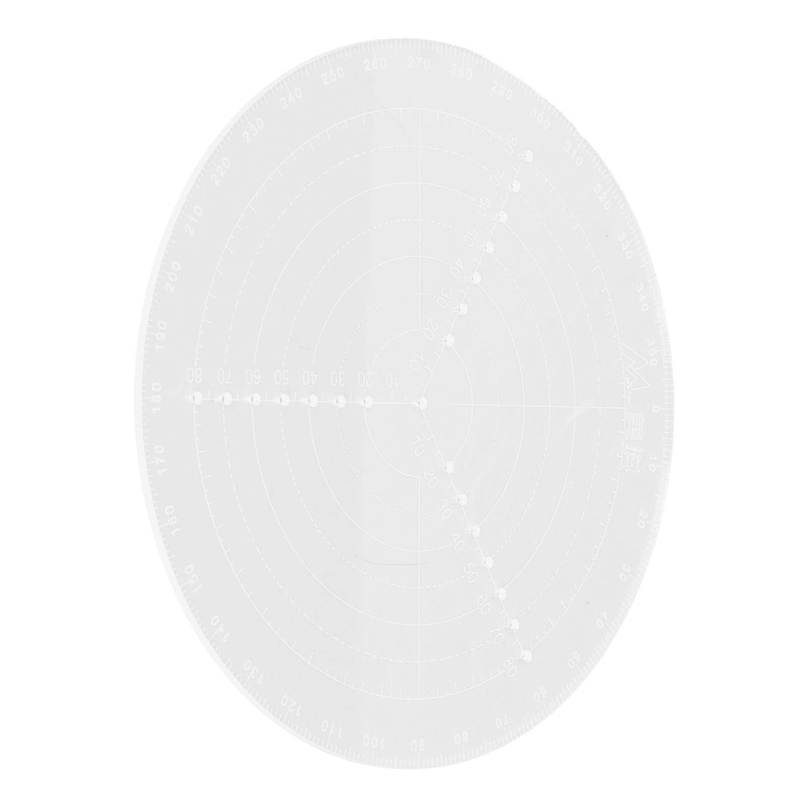 Cocoarm Trasparente Acrilico Compasso Centratore, Scala Diametro 3