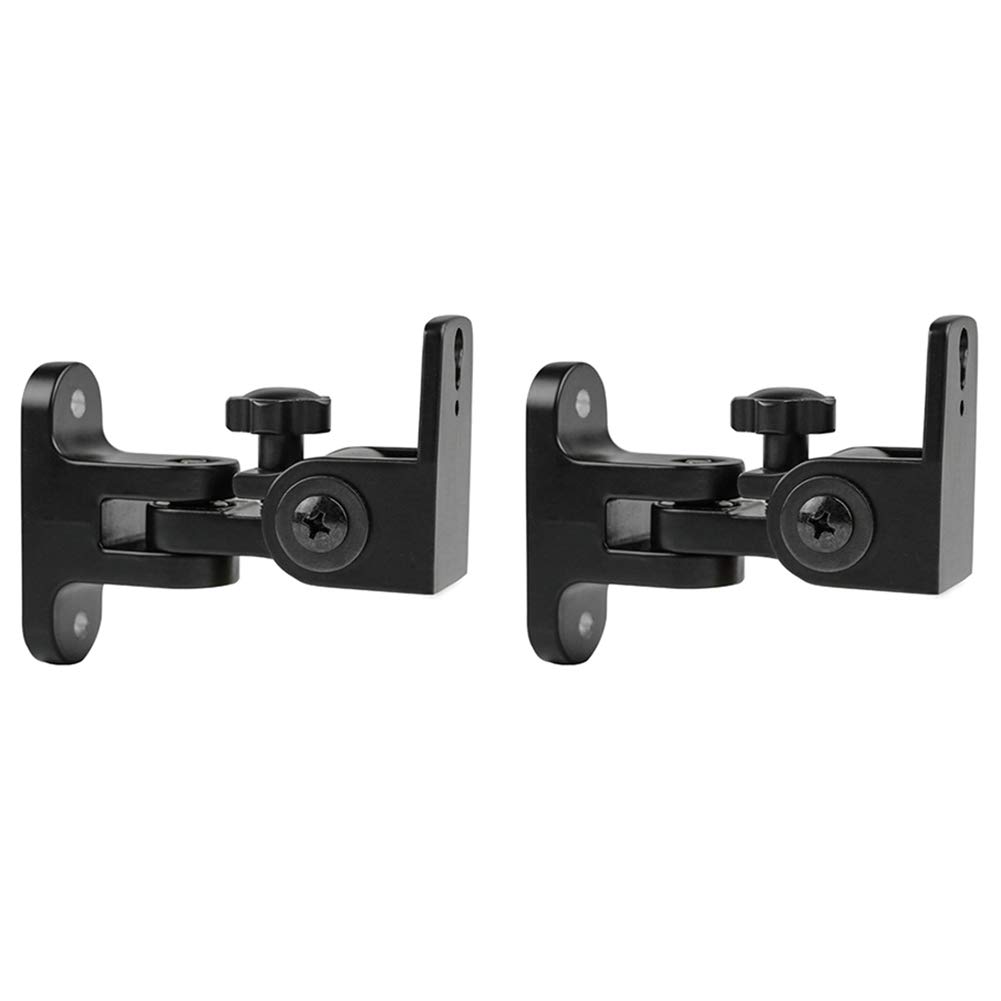 Soporte de pared para altavoz, soporte universal de pared de sonido envolvente de aleación (2 piezas)