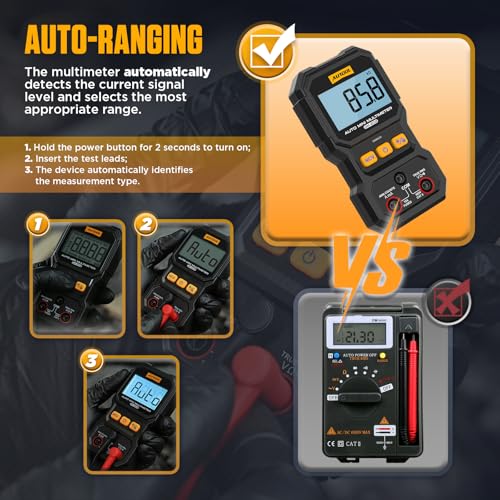 Image of AUTOOL Digital Multimeter, Multi Meter True RMS Auto-Ranging NCV