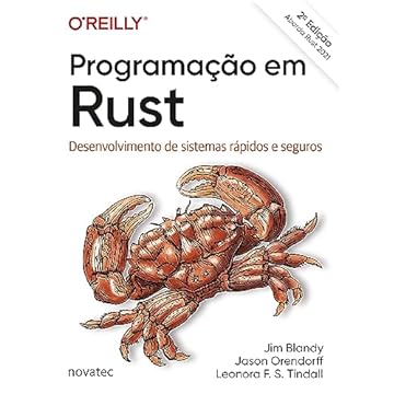 Capa do livro Programação em Rust: Desenvolvimento de Sistemas Rápidos e Seguros