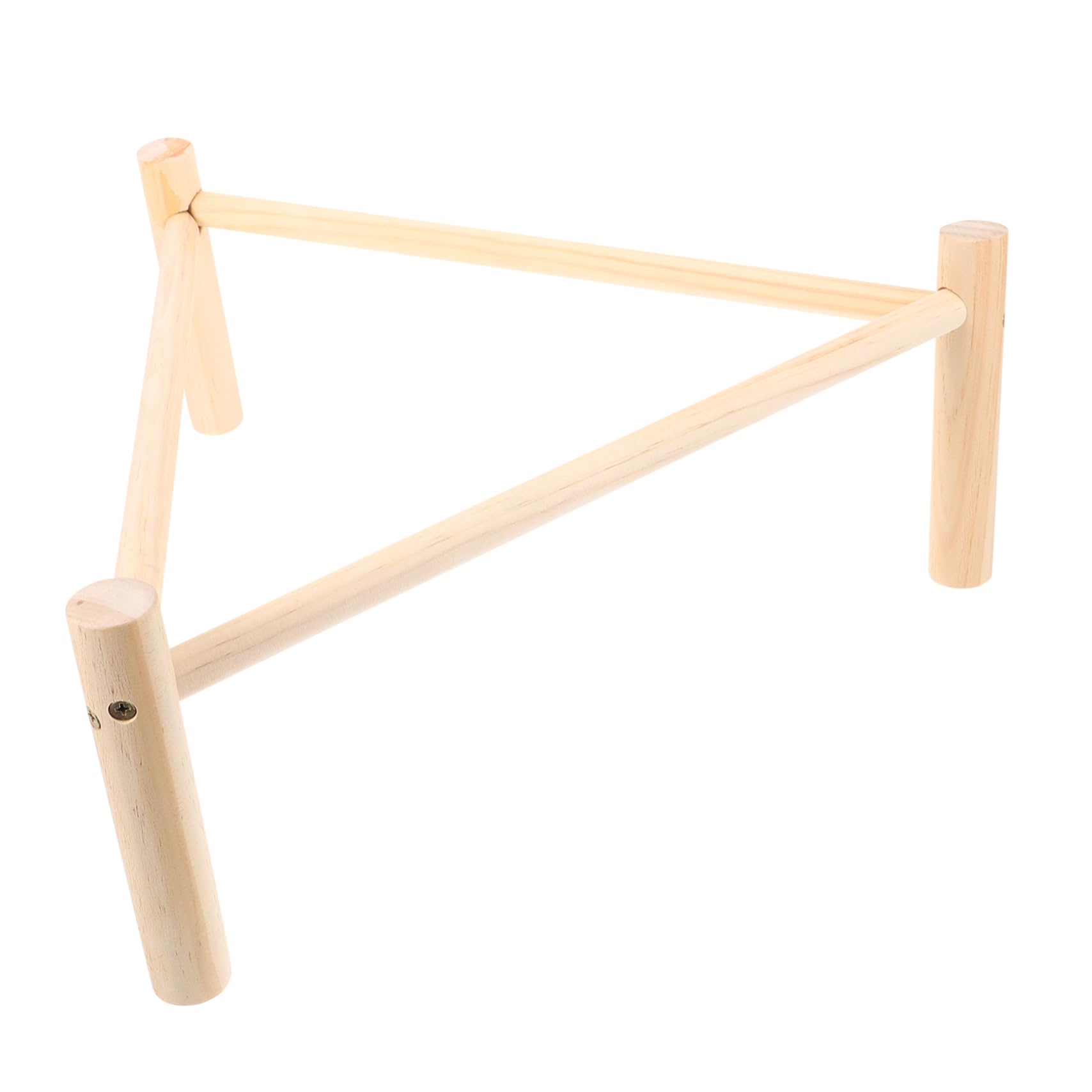 BESTonZON 3 Piezas Soporte Triangular de Madera para Gallinas y Aves Percha Natural para Gallinero Juguete para Accesorio Seguro y Resistente para Ejercicio de Aves