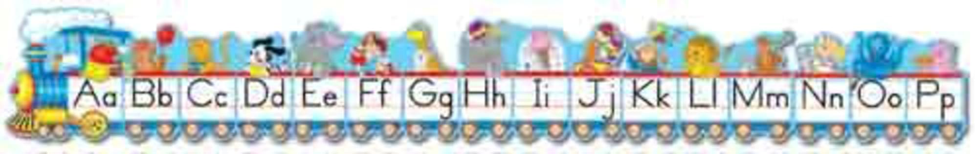 Carson Dellosa Alphabet Train Bulletin Board Set—10-Piece Alphabet Chart with Upper and Lowercase Alphabet Letters, Bulletin Board Decorations for Homeschool or Classroom Decor (10 pc)