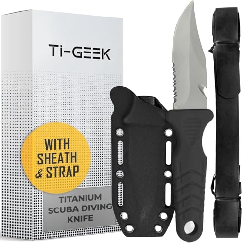 TI GEEK Titanium Survival Scuba Dive Knife
