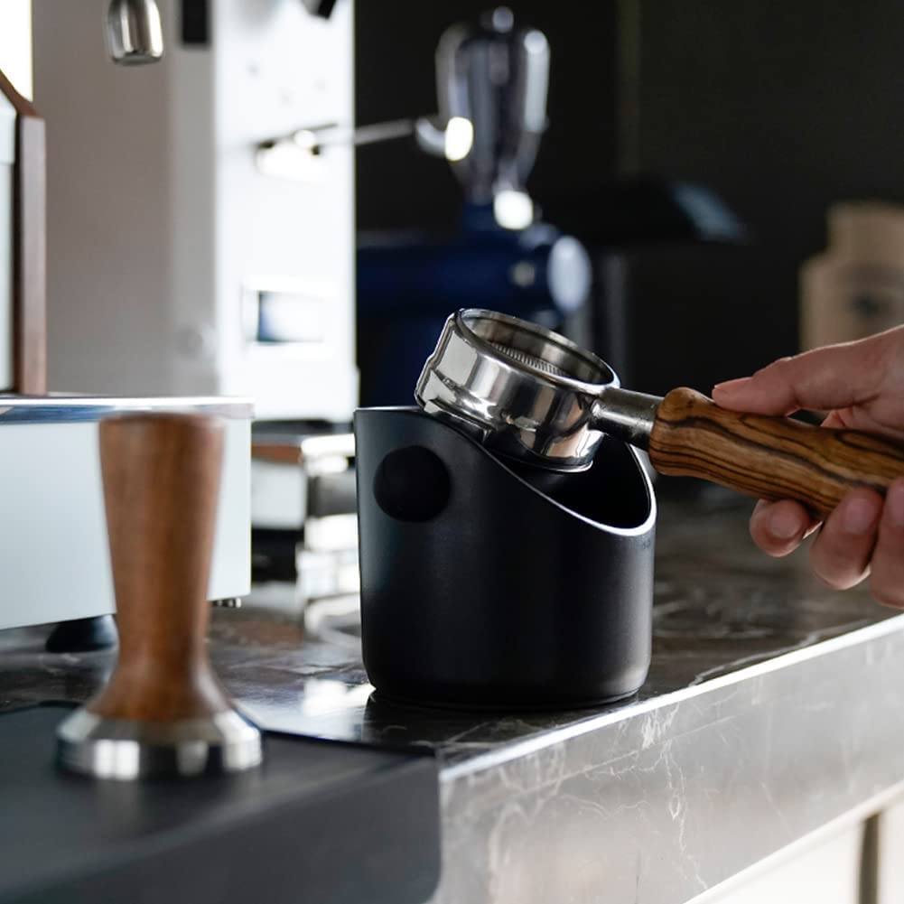 Boîte à Marc De Café En Acier Inoxydable Et Caoutchouc - Compacte, Design Ergonomique, Pour Maison Et Café Compact Facile à Utiliser