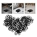 TOMETURE 1000pcs Black Manganese Waveform Spring Washers 6mm Inner Diameter 0.2mm Thickness for Motor Bearings Screw Bolts Electrical Fixing Industrial Use