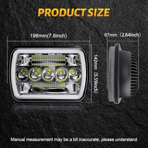 Kit Luces LED Repuesto H4 5x7 H6054 H5054 6052 6053 3