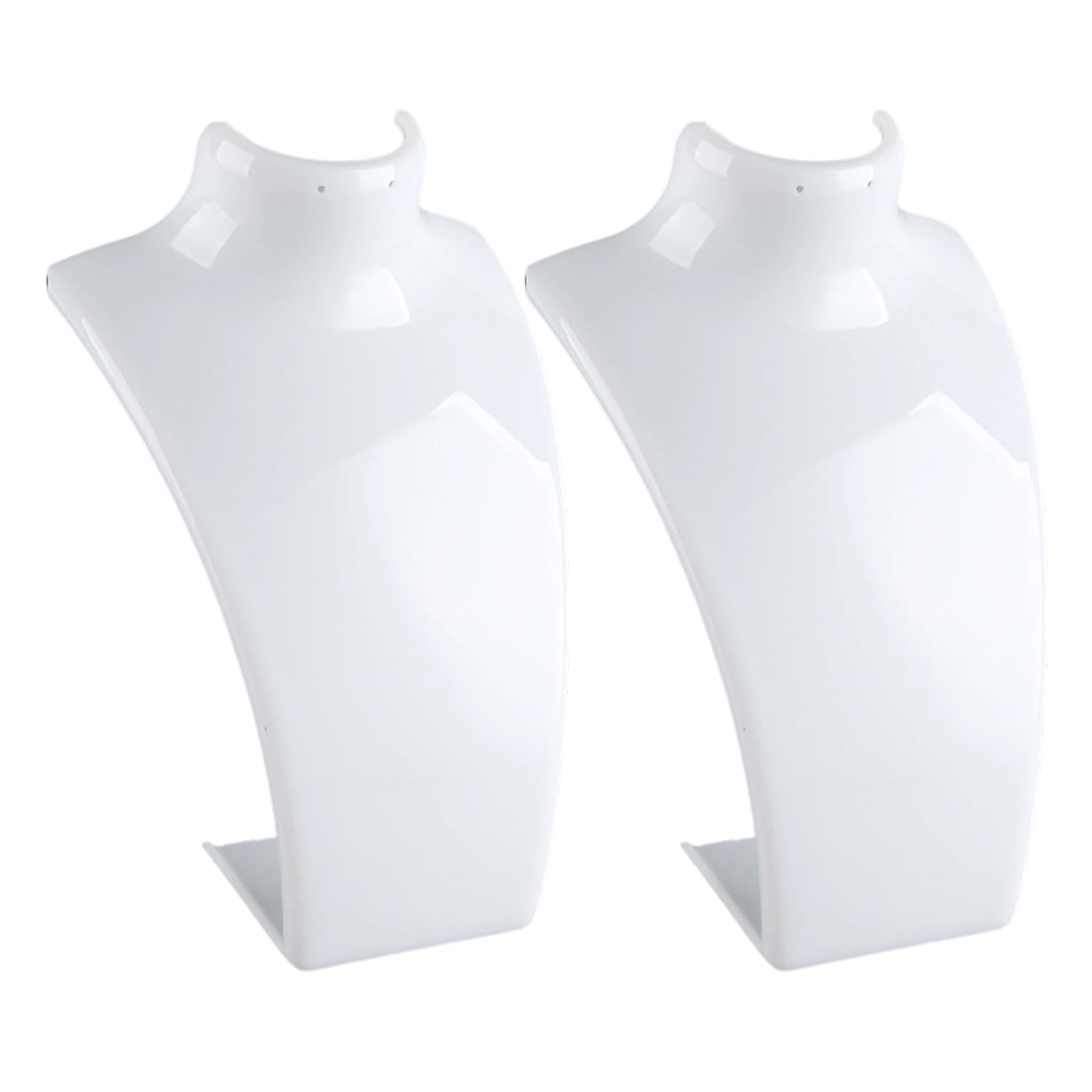 Msioytog 2 Pieces Sturdy Necklace Display Stands with Slip Resistant Bottom for Safe Exhibition Holder