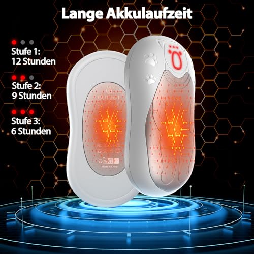 OUTJUT 12000mAh Magnetischer Handwärmer Elektrisch 2 Pack, Rundum-Heizung – Ansicht 4