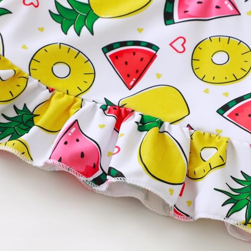 Image of Baby Swimsuit Girl Two Piece Bathing Suit Toddler Girls Summer Beach Ruffle Tankini Swimwear 1-7Y