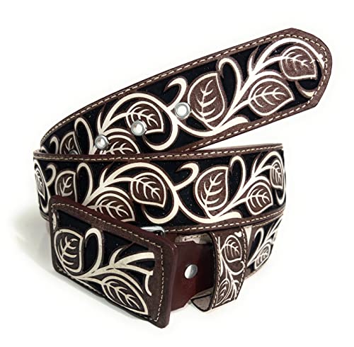 Cinto Vaquero Navajeado, Cinto Charro Laser Con Guia, Men's Western Belt2