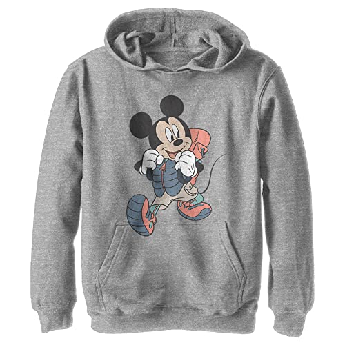 Pull à capuche Disney contre le froid pour garçon, polaire douillette Mickey S