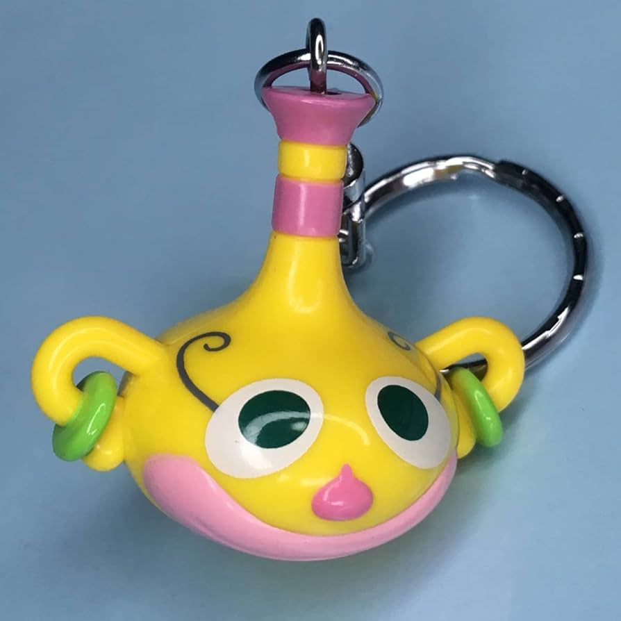 Amazon.co.jp: キーホルダー 壺 イエロー アクビちゃん ハクション大