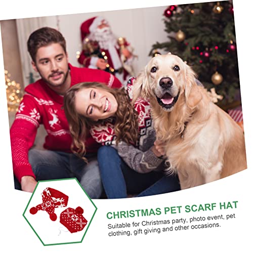 Disfraz Navideño con Gorro y Bufanda para Perro miniatura 7