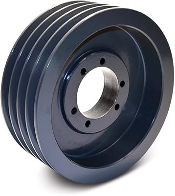 TB Woods 704C Classical V-Belt Sheave, C Belt Section, 4 Grooves, SF Bushing required, Cast Iron, 7.4