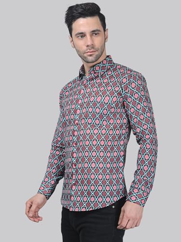 Image of TB Trybuy.in Avant-Garde Exclusive Men's Printed Cotton Shirt