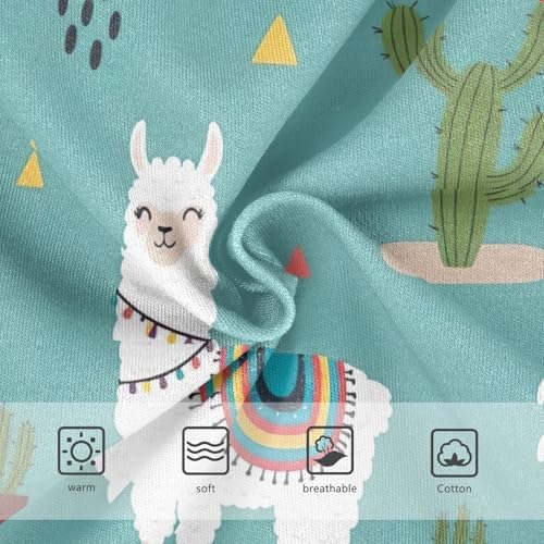 Cute Llamas Colorful Underwear Toddler Girl, Girl Underwear, 2T–8 Years3