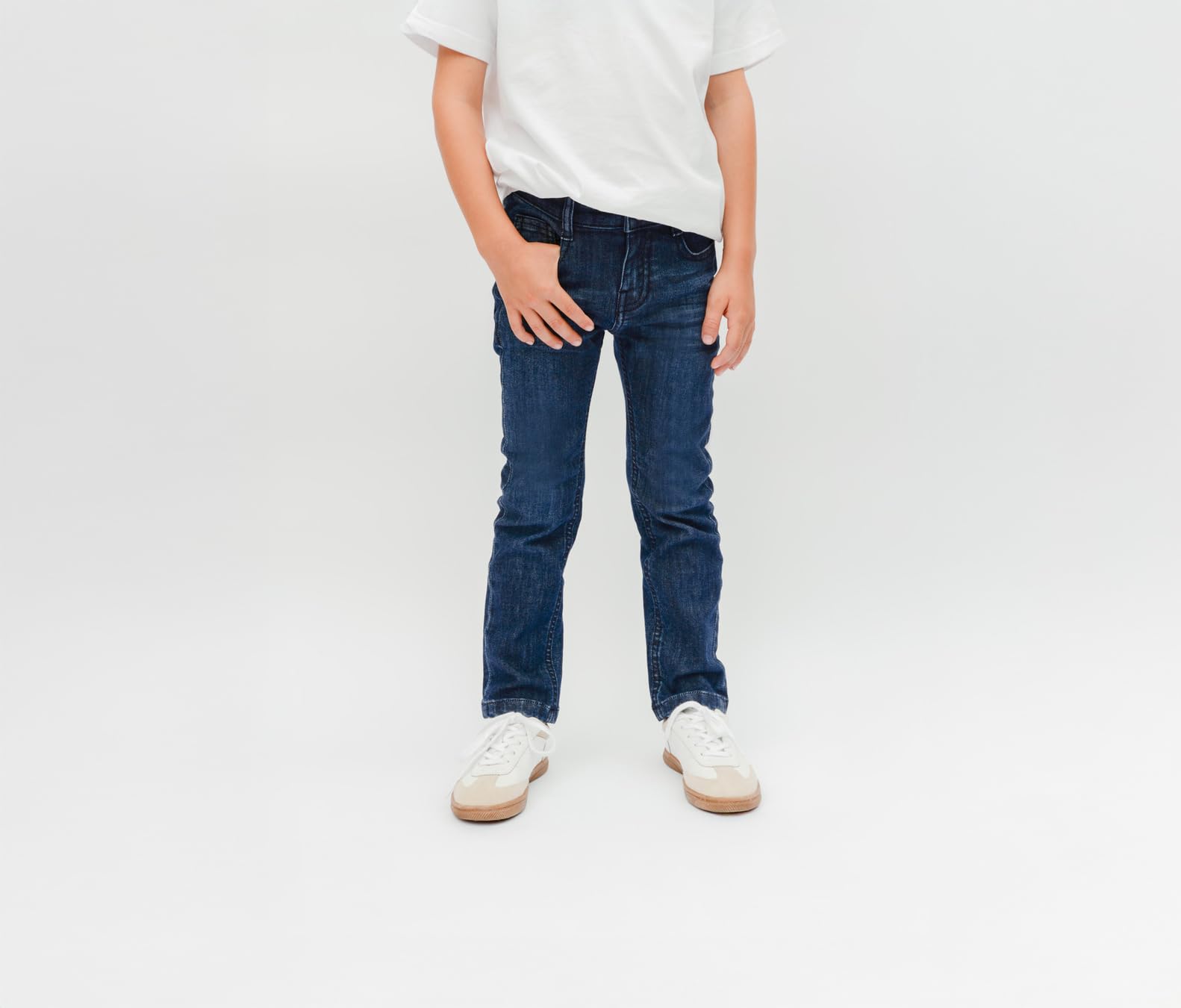 Staccato Boy Skinny Jeans STCSAM Passform: Regular Fit für Kleinkinder und Kinder – weitenverstellbarer Bund, Stretch-Denim, modisch; Farbe: mid Blue, Größe 92-176