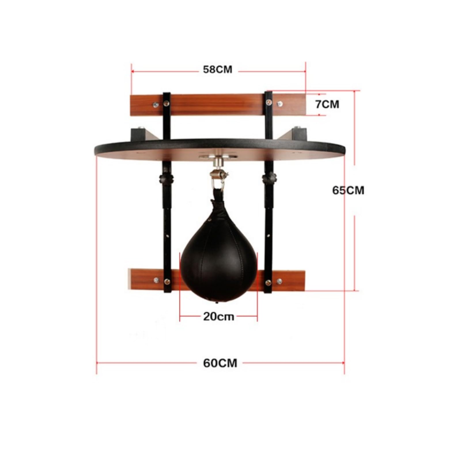 Attrezzatura Allenamento Piattaforma Palla Velocità Supporto Parete Bersaglio Reattivo con Hardware Metallico Regolare Adatta per Training Velocità