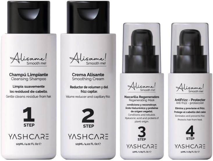 Kit Alisado Organico Vegano Profesional y Postalisado con Champu sin Sulfatos ni Parabenos - Tratamiento Hidratante, Anti Frizz, Nutritivo y Reparador - Champú, Alisador, Mascarillas, Crema Protectora