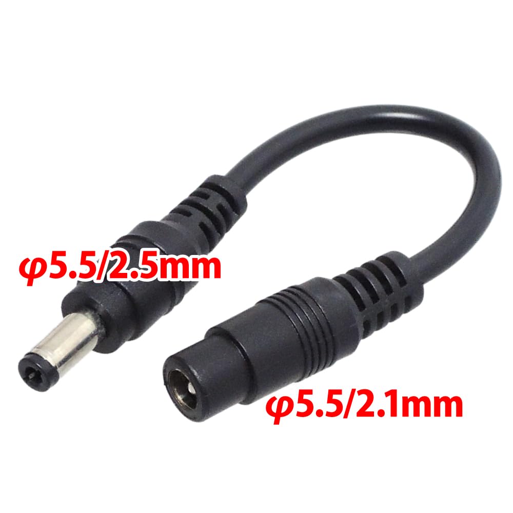 オス5メス5 Amazon.com: iGreely DC 5.5mm x 2.1mm Power Female Plug Cable