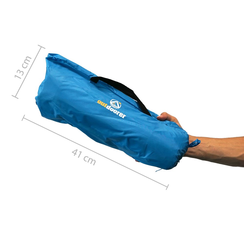 Aeolus II Pare-brise de plage 3 x 1,3 m Outdoorer avec piquets UV 60 léger - Protection vent et vie privée - Idéal plage et jardin