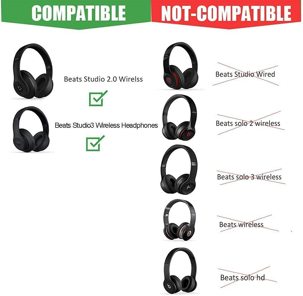Studio Wireless 、Studio、Solo有線 パット劣化 3点 Amazon.com: Knomix Studio 3.0 Wireless Top Headband Replacement