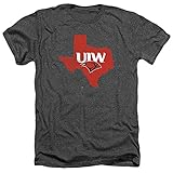 University of the Incarnate Word Official State Shape Unisex Adult Heather T Shirt,Charcoal Heather,...