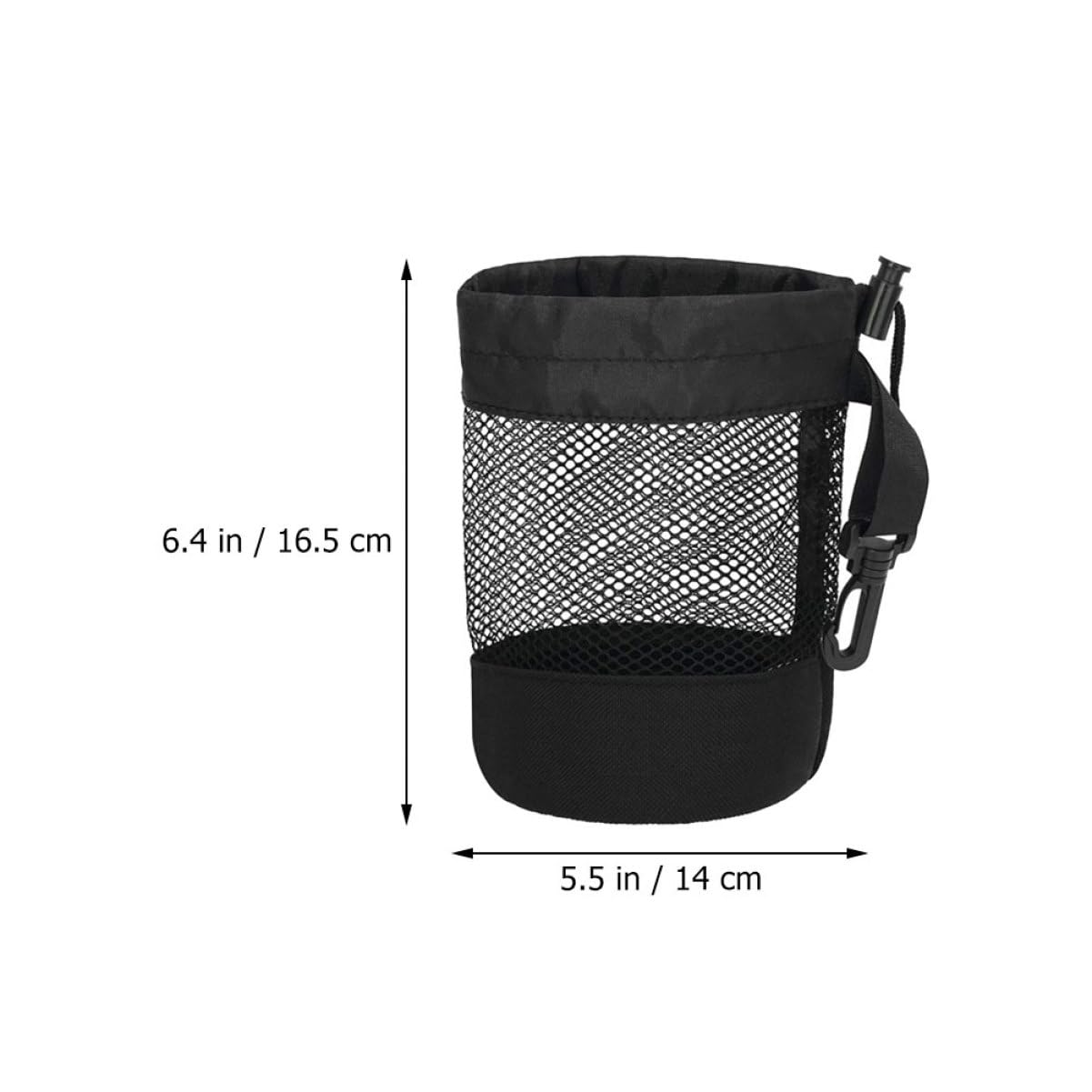 BESTonZON Tennis Ball Mesh Pouch Durable Ball Organizer with Spring Buckle Breathable Design for Easy Carrying Versatile Storage