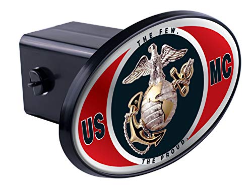 United States US Marine Corps 3D Polyurethane Domed Plastic Trailer Hitch Cover Car-Truck-SUV 2