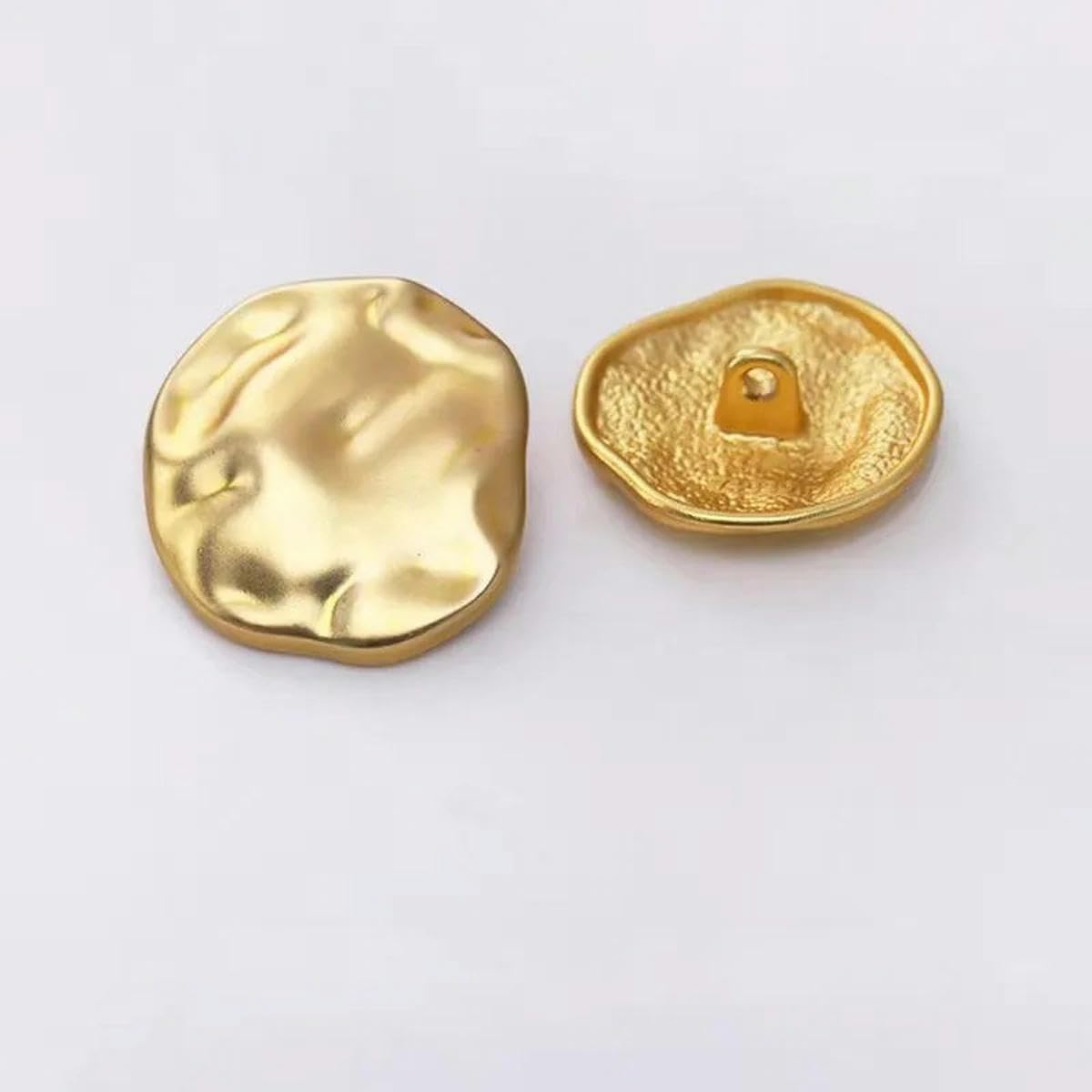 10 pezzi 15mm 18mm 2m 25mm Bottoni in metallo irregolari fatti a mano da cucire speciali per indumenti da donna - colore della foto b-23mm