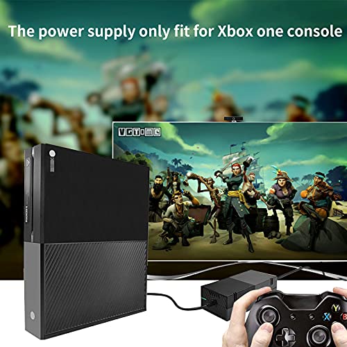 Sumlink Xbox One Power Supply Brick, Ac Adapter Cable Replacement Kit For Xbox One Console Games, Auto Voltage 100-240V, Black #TOP6