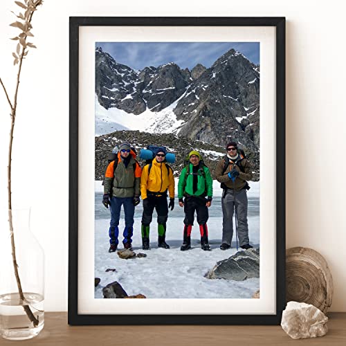 Image of Ritwika's Personalized Photo Frame With Your Picture | Customised Gift For Anniversary, Birthday, Wedding, Couples | Sizes 9.5 inch x 13.5 inch, Set of 1 and Two Frame Colours