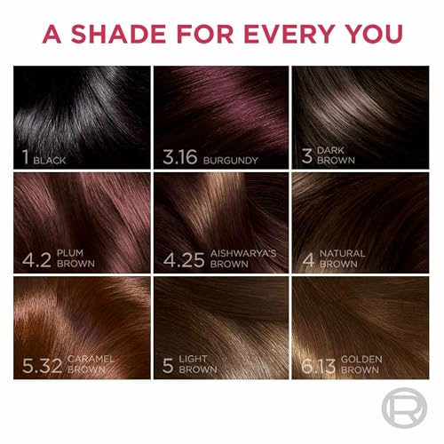 Image of L'Oreal Paris Excellence Creme Triple Care Hair Color, 72ml+100g - 6.13 Golden Brown (Pack of 1)