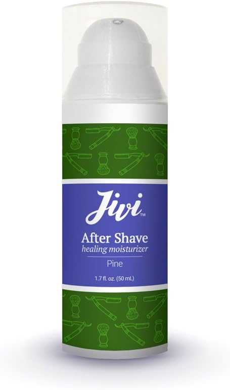 After Shave Healing Moisturizer (Pine) | Soothes and Repairs Skin Post Shaving | 100% Natural with Organic Ingredients | Made for All Skin Types Including Sensitive Skin | 1.7 fl. oz.