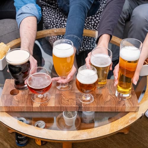 Image of Libbey Craft Brews Assorted Beer Glasses Set of 6, Versatile, Premium Beer Glass Set, Craft Beer Glasses for Pilsner, Stout, Lager, IPA & More